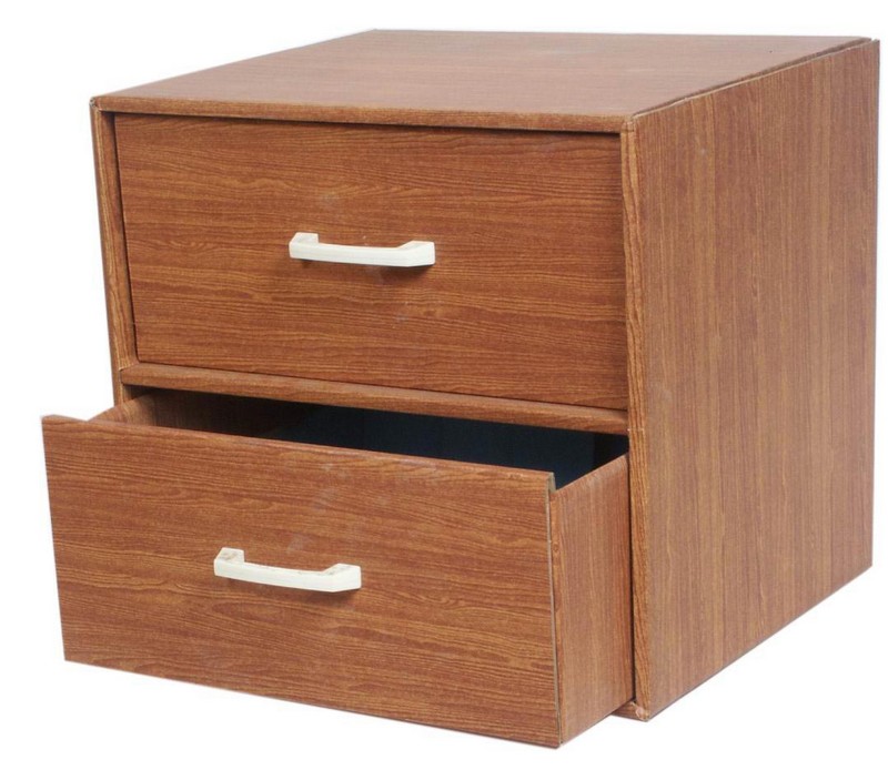 ตู้ 2 ลิ้นชัก ลายไม้