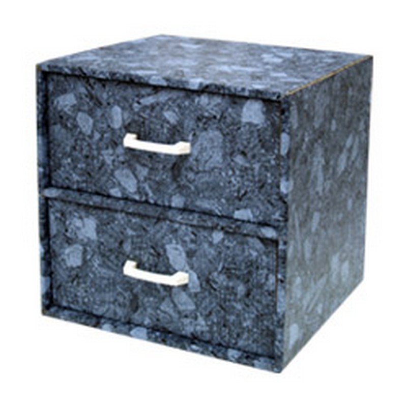 ตู้ 2 ลิ้นชัก ลายหิน