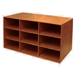 ชั้นวางของ 9 ช่อง ลายไม้